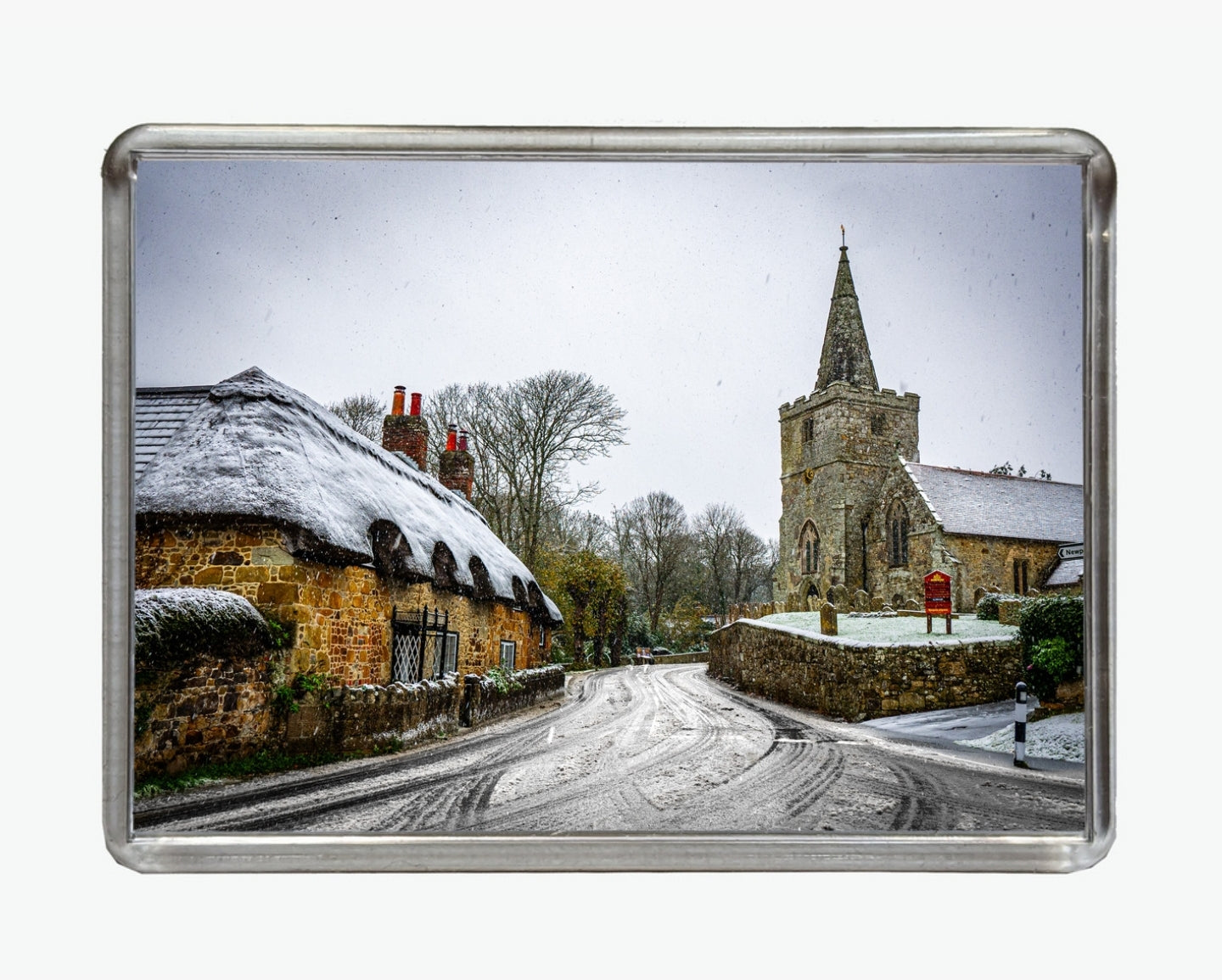 Shorwell Village in Winter