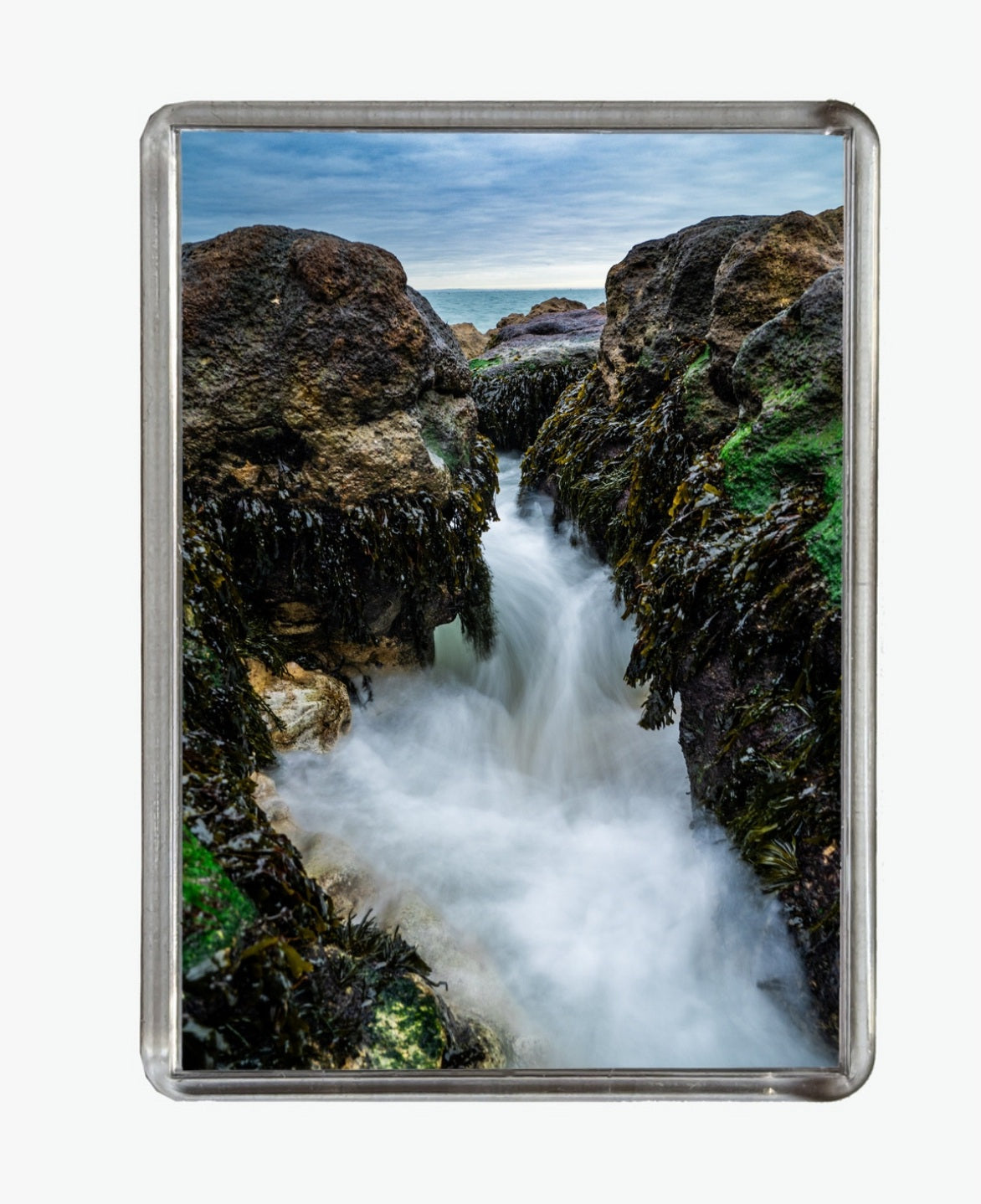 Rushing Water Between Rocks - Seaview