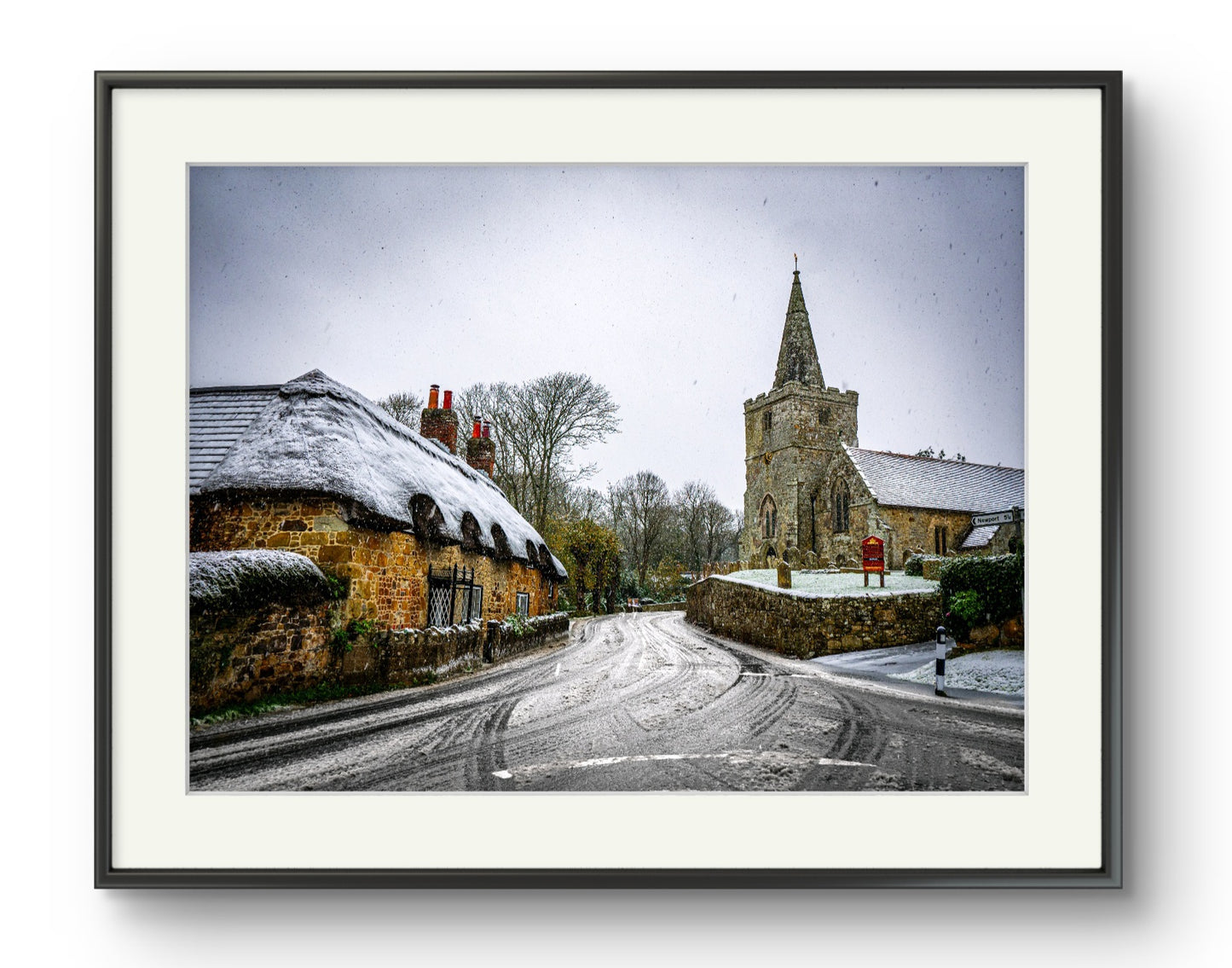 Shorwell Village in Winter