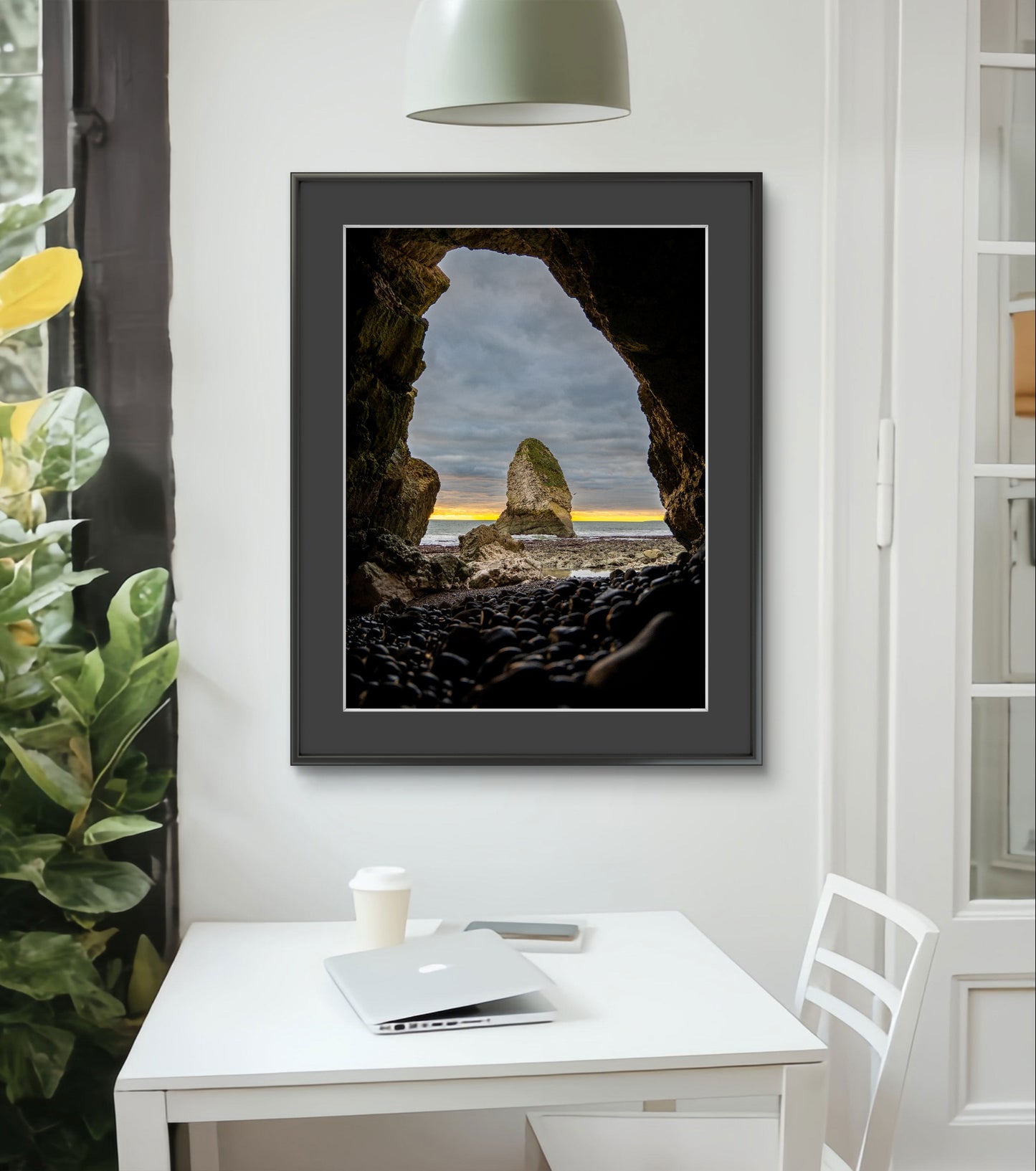Sunset in the caves, Isle of Wight